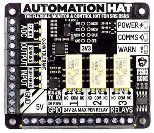 Raspberry Pi in der Industrie: Erweiterungsplatine Automation-HAT PIM213 Raspberry Pi in der Industrie: Erweiterungsplatine Automation-HAT PIM213