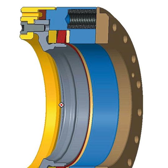 Spanntechnische Weltneuheit: Auf der AMB 2018 präsentiert Ringspann erstmals seine neue Spannkupplung für die hochpräzise Feststellung der angetriebenen Positionierachsen von Drehschwenktischen in Mehrachsen-Bearbeitungszentren. Spanntechnische Weltneuheit: Auf der AMB 2018 präsentiert Ringspann erstmals seine neue Spannkupplung für die hochpräzise Feststellung der angetriebenen Positionierachsen von Drehschwenktischen in Mehrachsen-Bearbeitungszentren.
