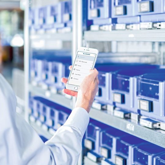 With Arims mobile, users in production and assembly as well as in purchase and management have an immediate overview of all articles and deliveries in their Bossard logistics systems. With Arims mobile, users in production and assembly as well as in purchase and management have an immediate overview of all articles and deliveries in their Bossard logistics systems.