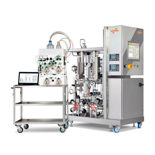 Lewa-Pumpen sind eine wesentliche Komponente der Eco Prime LPLC-, HPLC-, SMB-, BID- und kontinuierlich arbeitenden Chromatographie-Systeme. Lewa-Pumpen sind eine wesentliche Komponente der Eco Prime LPLC-, HPLC-, SMB-, BID- und kontinuierlich arbeitenden Chromatographie-Systeme.