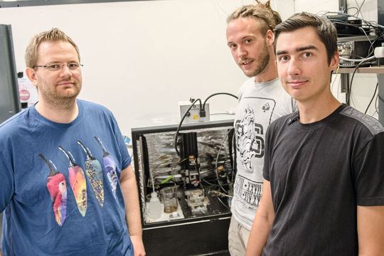 Ein Teil des Bochumer Teams: Alexander Botz, Denis Öhl und Tsvetan Tarnev (von links) Ein Teil des Bochumer Teams: Alexander Botz, Denis Öhl und Tsvetan Tarnev (von links)