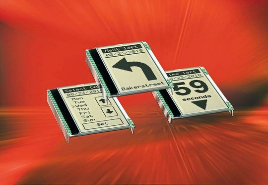 Das Modell DOGL128 ist als ein grafisches LC-Display konzipiert, das ebenso von oben eingesehen eine kontraststarke Anzeige liefert. Das Modell DOGL128 ist als ein grafisches LC-Display konzipiert, das ebenso von oben eingesehen eine kontraststarke Anzeige liefert.
