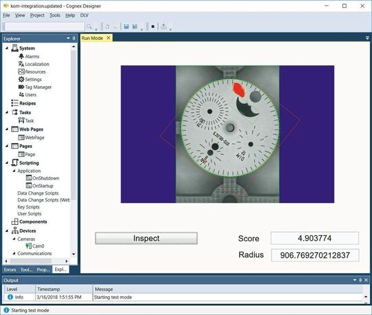 Der Cognex Designer 4.0 kombiniert mit VisionPro ViDi die visuellen Prüffähigkeiten des Menschen mit der Zuverlässigkeit, Wiederholbarkeit und Geschwindigkeit eines automatisierten Systems. Damit sollen sich nun Anwendungen bewältigen lassen, die früher nicht automatisiert werden konnten oder die zu schwierig, zu aufwändig oder zu teuer waren. Der Cognex Designer 4.0 kombiniert mit VisionPro ViDi die visuellen Prüffähigkeiten des Menschen mit der Zuverlässigkeit, Wiederholbarkeit und Geschwindigkeit eines automatisierten Systems. Damit sollen sich nun Anwendungen bewältigen lassen, die früher nicht automatisiert werden konnten oder die zu schwierig, zu aufwändig oder zu teuer waren.
