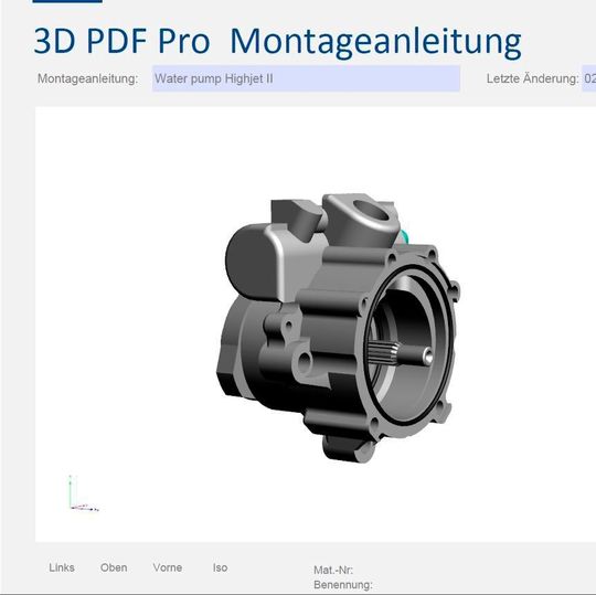 Version 8.0 ermöglicht jetzt den Export von 3D-Daten nach HTML5 sowie die automatische Generierung von Stücklisten mit 2D-Ansichten von 3D-Komponenten. Version 8.0 ermöglicht jetzt den Export von 3D-Daten nach HTML5 sowie die automatische Generierung von Stücklisten mit 2D-Ansichten von 3D-Komponenten.