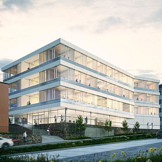 Eine Vision des neuen Laborgebäudes am Leibniz-Institut für Naturstoff-Forschung und Infektionsbiologie in Jena Eine Vision des neuen Laborgebäudes am Leibniz-Institut für Naturstoff-Forschung und Infektionsbiologie in Jena