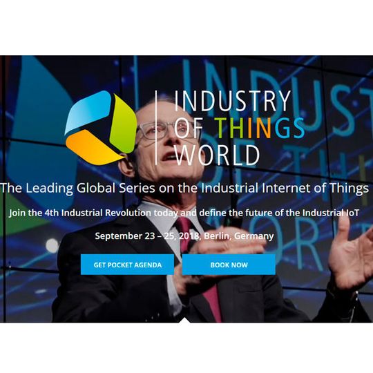 Die 4. Industry of Things World findet im September in Berlin statt. Die 4. Industry of Things World findet im September in Berlin statt.