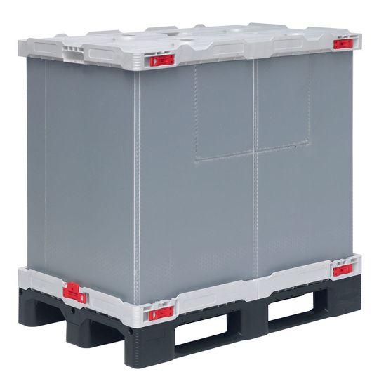 Kommt dauerhaft wiederverwendbar und mit hoher Tragfähigkeit daher: der neue Großladungsträger „Smart-Sleevepack SF800TB2“. Kommt dauerhaft wiederverwendbar und mit hoher Tragfähigkeit daher: der neue Großladungsträger „Smart-Sleevepack SF800TB2“.