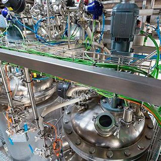 Production plants for fermentation-generated cystine at Wacker’s site in León. Production plants for fermentation-generated cystine at Wacker’s site in León.
