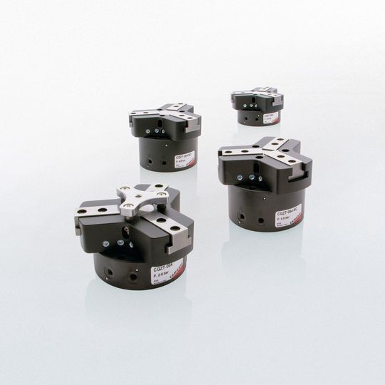 Die neue Serie an Dreifingergreifern CGZT von Camozzi Automation eignet sich zum einfachen Anbau an Roboterarme, Werkzeugmaschinen sowie an Be-/Entladesystemen und Pick-&-Place-Einheiten.