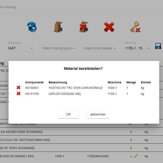 Materialbestellung als Web-Applikation. Materialbestellung als Web-Applikation.