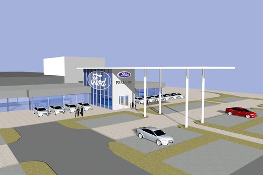 Der geplante Neubau von PS Union. Der geplante Neubau von PS Union.