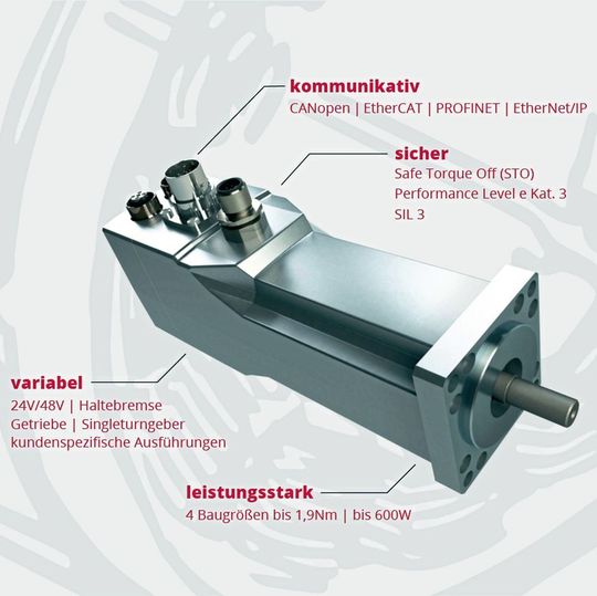 Laut Hersteller sind die HFI-Antriebe von Engel Elektroantriebe vor allem für Automatisierer in Montage- und Handhabungstechnik sowie Verpackungs- und Lebensmitteltechnik eine optimale Servotechnik-Lösung. Laut Hersteller sind die HFI-Antriebe von Engel Elektroantriebe vor allem für Automatisierer in Montage- und Handhabungstechnik sowie Verpackungs- und Lebensmitteltechnik eine optimale Servotechnik-Lösung.