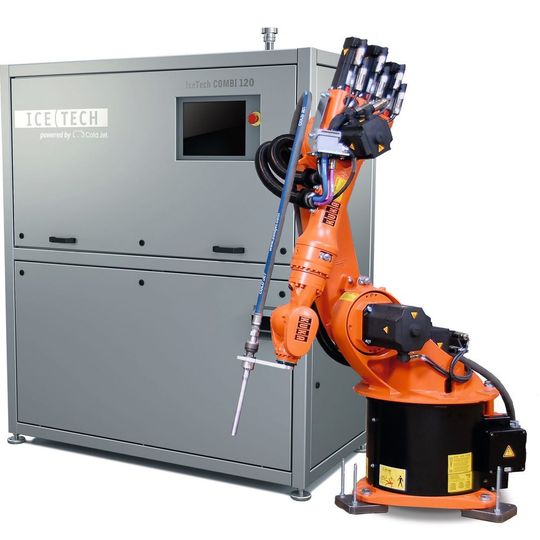 The Combi 120H combines dry ice pellet production and dry ice blasting into one system. The Combi 120H combines dry ice pellet production and dry ice blasting into one system.