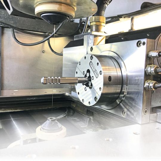 The customer-specific broaching tool was produced on a Mitsubishi wire EDM machine programmed with Esprit. The customer-specific broaching tool was produced on a Mitsubishi wire EDM machine programmed with Esprit.