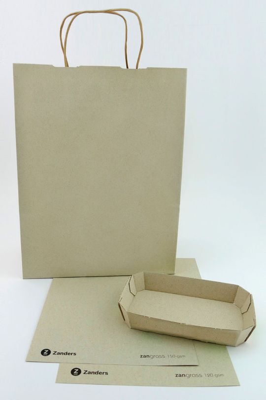 Zangrass, das neue Graspapier von Zanders, ist für vielfältige Anwendungen geeignet.