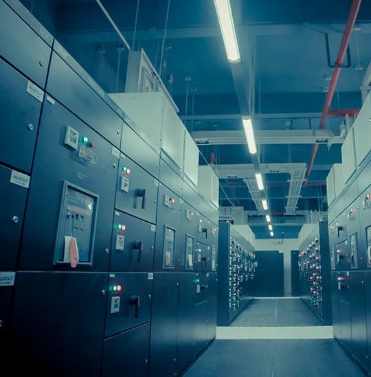 Ein Rechenzentrum benötigt viele Schaltschränke. Ein Rechenzentrum benötigt viele Schaltschränke.