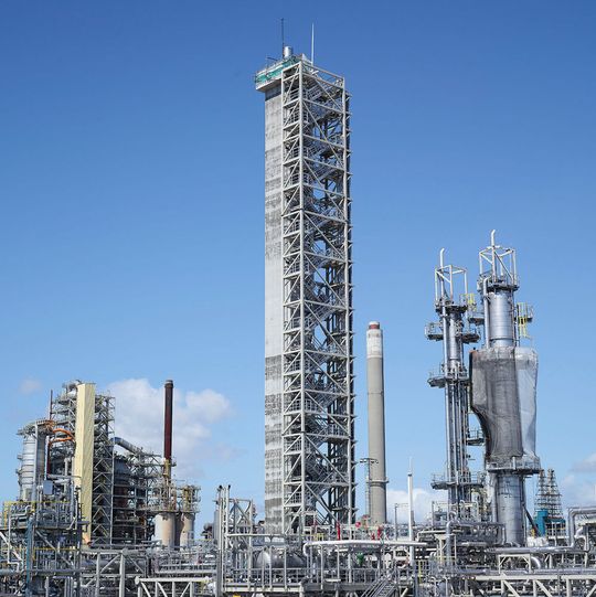 Technology Center Mongstad: A major american company will test a new technology for carbon capture. Technology Center Mongstad: A major american company will test a new technology for carbon capture.