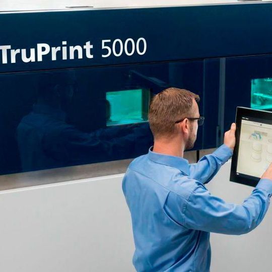 Trumpf will showcase solutions for automated process startup using the TruPrint 5000 3D printer at Formnext. Trumpf will showcase solutions for automated process startup using the TruPrint 5000 3D printer at Formnext.
