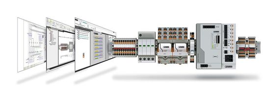 Für alle Phasen der Klemmenleisten-Projektierung: Project complete unterstützt von der Elektroplanung bis zur Lieferung des fertigen Produkts. Für alle Phasen der Klemmenleisten-Projektierung: Project complete unterstützt von der Elektroplanung bis zur Lieferung des fertigen Produkts.