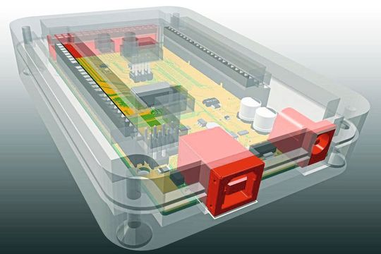 Version 10 ermöglicht die Integration von mechanischen Gehäusen in die native Pulsonix 3D-Umgebung für Modellierung und Kollisionserkennung. Diese enge Integration alarmiert den Ingenieur, wenn Elemente die definierten Regeln verletzen Version 10 ermöglicht die Integration von mechanischen Gehäusen in die native Pulsonix 3D-Umgebung für Modellierung und Kollisionserkennung. Diese enge Integration alarmiert den Ingenieur, wenn Elemente die definierten Regeln verletzen