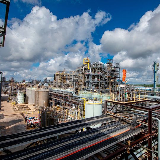 Der Covestro-Standort Baytown in den USA Der Covestro-Standort Baytown in den USA