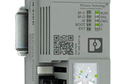 Die AXC F 2152 PLCnext-Steuerung von Phoenix Contact liefert RS jetzt in den Regionen Emea und Asia Pacific. Die AXC F 2152 PLCnext-Steuerung von Phoenix Contact liefert RS jetzt in den Regionen Emea und Asia Pacific.