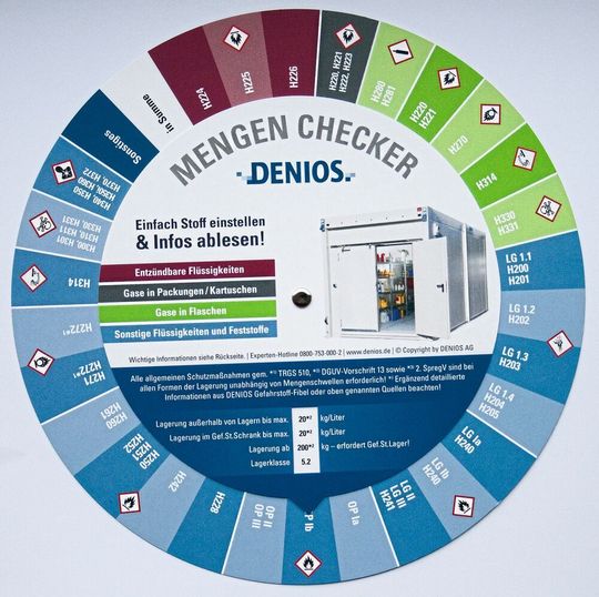 Lagere ich meine Gefahrstoffe gesetzeskonform? Der Denios Mengen-Checker gibt die Antwort Lagere ich meine Gefahrstoffe gesetzeskonform? Der Denios Mengen-Checker gibt die Antwort