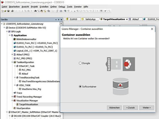 Wer bislang eine Zusatzkomponente zum Development System verwenden wollte, musste einen USB-Dongle zum Schutz bzw. zur Lizenzierung verwenden. Mit dem Service Pack 13 können alle Add-Ons jetzt auch per Software lizenziert werden. Wer bislang eine Zusatzkomponente zum Development System verwenden wollte, musste einen USB-Dongle zum Schutz bzw. zur Lizenzierung verwenden. Mit dem Service Pack 13 können alle Add-Ons jetzt auch per Software lizenziert werden.
