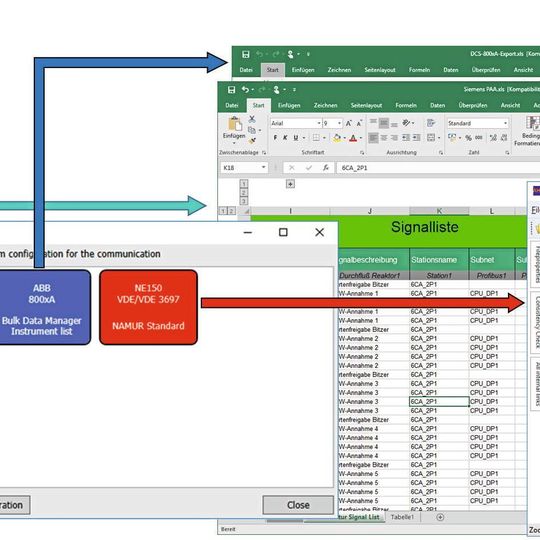 Mit Aucotecs neuem DCS-Portal lassen sich die Festlegungen aus dem Anlagen-Design automatisiert und direkt an die Programmierung gängiger Kontrollsysteme übergeben – auch an mehrere gleichzeitig. Mit Aucotecs neuem DCS-Portal lassen sich die Festlegungen aus dem Anlagen-Design automatisiert und direkt an die Programmierung gängiger Kontrollsysteme übergeben – auch an mehrere gleichzeitig.