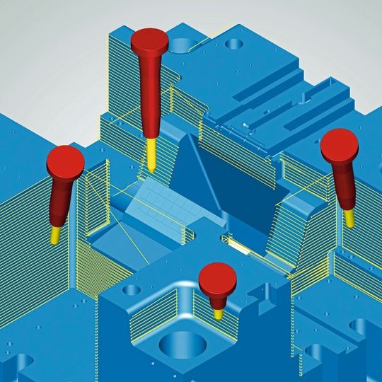 Schnell und prozesssicher dank Automation: Zeitgemässe CAM- Systeme wie hyperMILL von OPEN MIND wählen selbsttätig die optimalen Bearbeitungsstrategien. Schnell und prozesssicher dank Automation: Zeitgemässe CAM- Systeme wie hyperMILL von OPEN MIND wählen selbsttätig die optimalen Bearbeitungsstrategien.