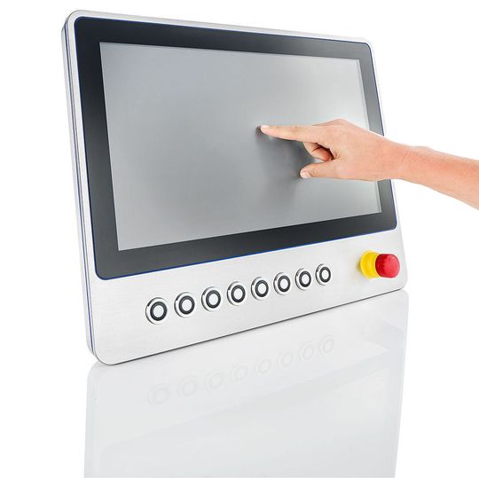 Hygienic Design Touchpanel sind standardmäßig mit Multitouch ausgestattet. Hygienic Design Touchpanel sind standardmäßig mit Multitouch ausgestattet.