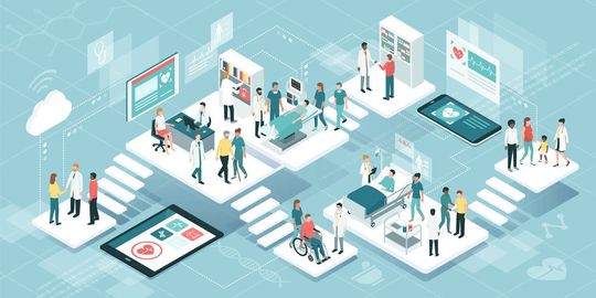 Abb. 2: Die interne Krankenhaus-Kommunikation kann durch digitale Tools schneller und effizienter werden.