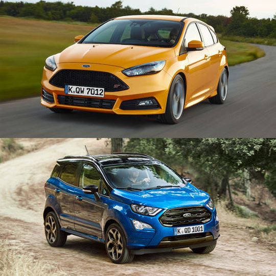 Der Focus und der Ecosport müssen in die Werkstatt. Der Focus und der Ecosport müssen in die Werkstatt.