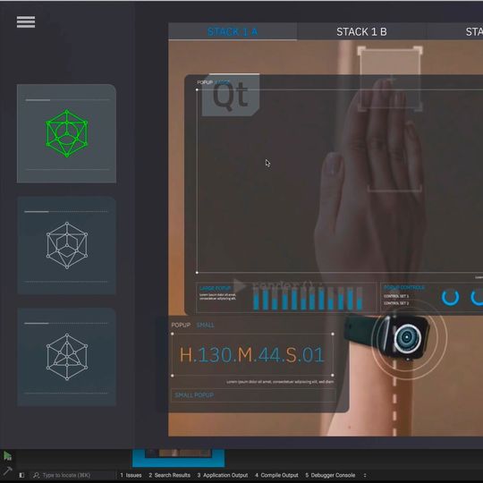 Mit dem Qt Design Studio lassen sich Design-Elemente aus Photoshop importieren und per Drag and Drop exakt positionieren. Mit dem Qt Design Studio lassen sich Design-Elemente aus Photoshop importieren und per Drag and Drop exakt positionieren.