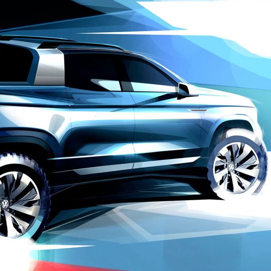 Auf der Automobilmesse in Sao Paulo präsentiert VW einen neuen Pick-up auf Basis der MQB-Plattform. Auf der Automobilmesse in Sao Paulo präsentiert VW einen neuen Pick-up auf Basis der MQB-Plattform.