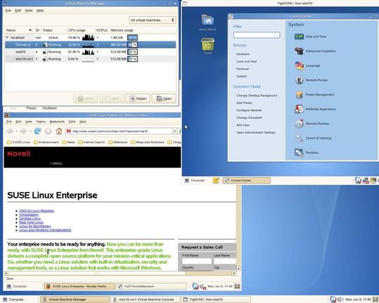 Suse Linux Enterprise: Virtual Machine Manager in Yast Suse Linux Enterprise: Virtual Machine Manager in Yast