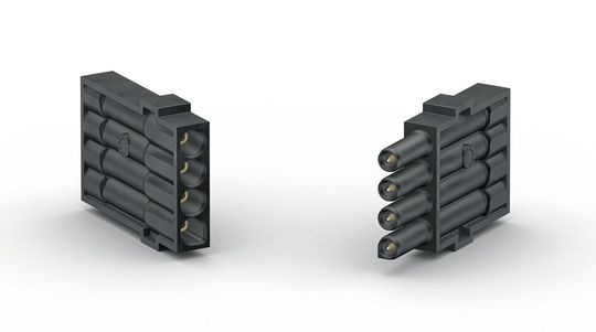 Stäubli Electrical Connectors hat das bestehende Portfolio an Combitac-Lösungen um ein vierpoliges Hochspannungsmodul für Spannungen bis 2000 V AC und 2500 V DC erweitert.