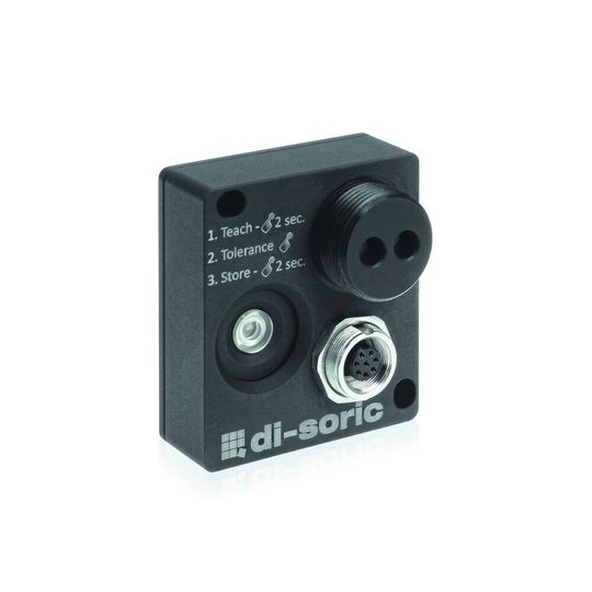 Der Weißlicht-Farbsensor FSB10 von di-soric: Ansprechzeiten 0,5 ms, Reichweiten bis 60 mm.