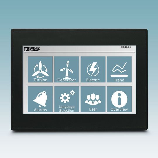 Auf dem HMI-Gerät BTP 2000 kann der Anwender auf die Programmvariablen von PLC Logic zugreifen.