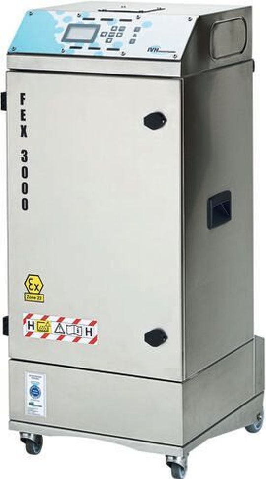 Die universelle Absauganlage FEX 3000 der Firma IVH Absaugtechnik ist jetzt auch in einer W3-Ausführung verfügbar. Die universelle Absauganlage FEX 3000 der Firma IVH Absaugtechnik ist jetzt auch in einer W3-Ausführung verfügbar.