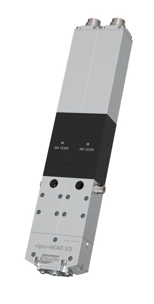 Der 2K-Druckkopf Vipro-Head wurde zum 3D-Druck viskoser Fluide und Pasten entwickelt. Der 2K-Druckkopf Vipro-Head wurde zum 3D-Druck viskoser Fluide und Pasten entwickelt.