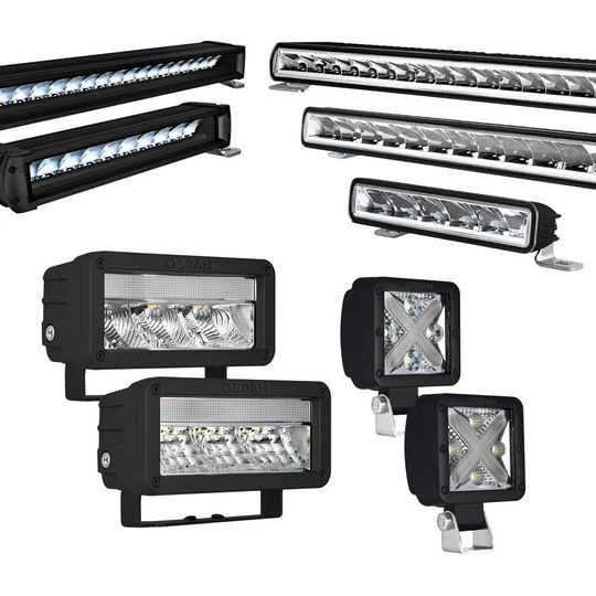 Osram LEDriving Arbeits-und Zusatzscheinwerfer:Hohe Lichtleistung,bessere Sichtbarkeit dank des Tageslichteffekts und extrem robuster Polycarbonate-Linsen. Osram LEDriving Arbeits-und Zusatzscheinwerfer:Hohe Lichtleistung,bessere Sichtbarkeit dank des Tageslichteffekts und extrem robuster Polycarbonate-Linsen.