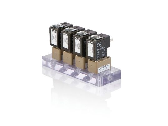 Emerson präsentiert sein erweitertes Produktprogramm an Asco-Ventilen, -Komponenten und -Baugruppen zum Handling von Fluiden auf der SPS IPC Drives 2018 in Nürnberg. Emerson präsentiert sein erweitertes Produktprogramm an Asco-Ventilen, -Komponenten und -Baugruppen zum Handling von Fluiden auf der SPS IPC Drives 2018 in Nürnberg.