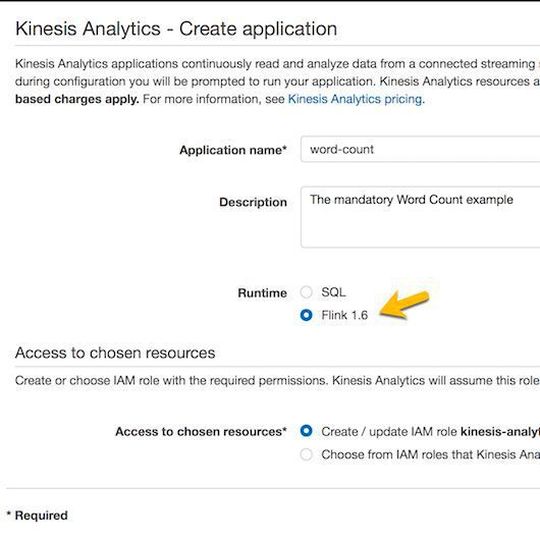 Mit „Amazon Kinesis Data Analytics for Java“ können auch Entwickler Data-Stream-Processing beispielsweise mit Apache Flink in ihre Java-Anwendungen integrieren. Mit „Amazon Kinesis Data Analytics for Java“ können auch Entwickler Data-Stream-Processing beispielsweise mit Apache Flink in ihre Java-Anwendungen integrieren.