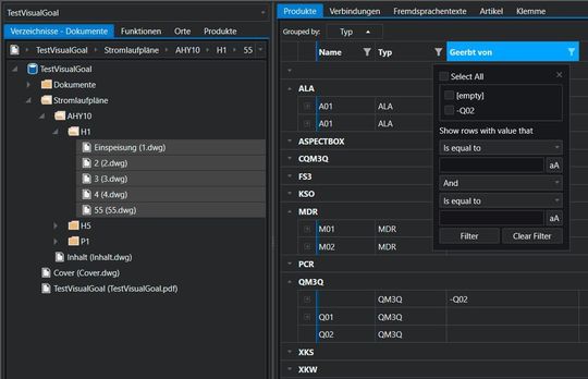 Mächtige Datenbankansicht in Exs zum Filtern, Auswerten und Modifizieren. Mächtige Datenbankansicht in Exs zum Filtern, Auswerten und Modifizieren.