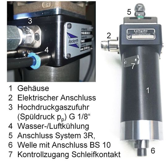 Die trockenfunkenerosive Feinbohrspindel ist für den industriellen Einsatz gedacht.