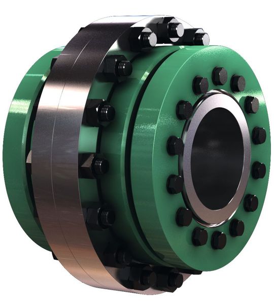 Die FK-Kupplung hat eine zusätzliche Schrumpfscheibe, die von der Kupplungsrückseite angezogen wird.