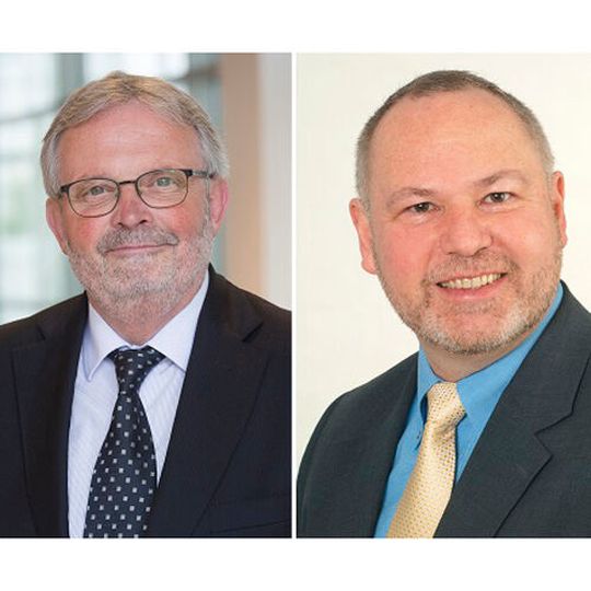 Amtierender BRV-Geschäftsführer und sein Nachfolger: Hans-Jürgen Drechsler (links) und Michael Schwämmlein. Amtierender BRV-Geschäftsführer und sein Nachfolger: Hans-Jürgen Drechsler (links) und Michael Schwämmlein.