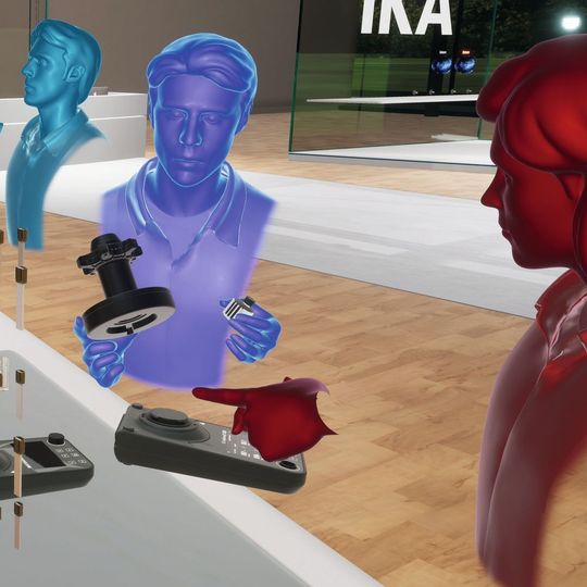 In der Virtual-Reality-Umgebung von Realworld One können Laborgeräte wie das neue Electrasyn 2.0 von IKA konfiguriert werden. In der Virtual-Reality-Umgebung von Realworld One können Laborgeräte wie das neue Electrasyn 2.0 von IKA konfiguriert werden.
