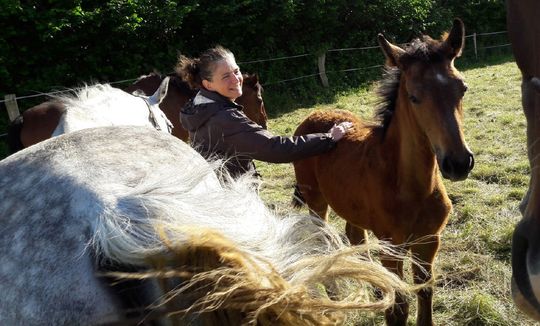 Susann Breiter mit einem Teil ihrer Co-Trainer.